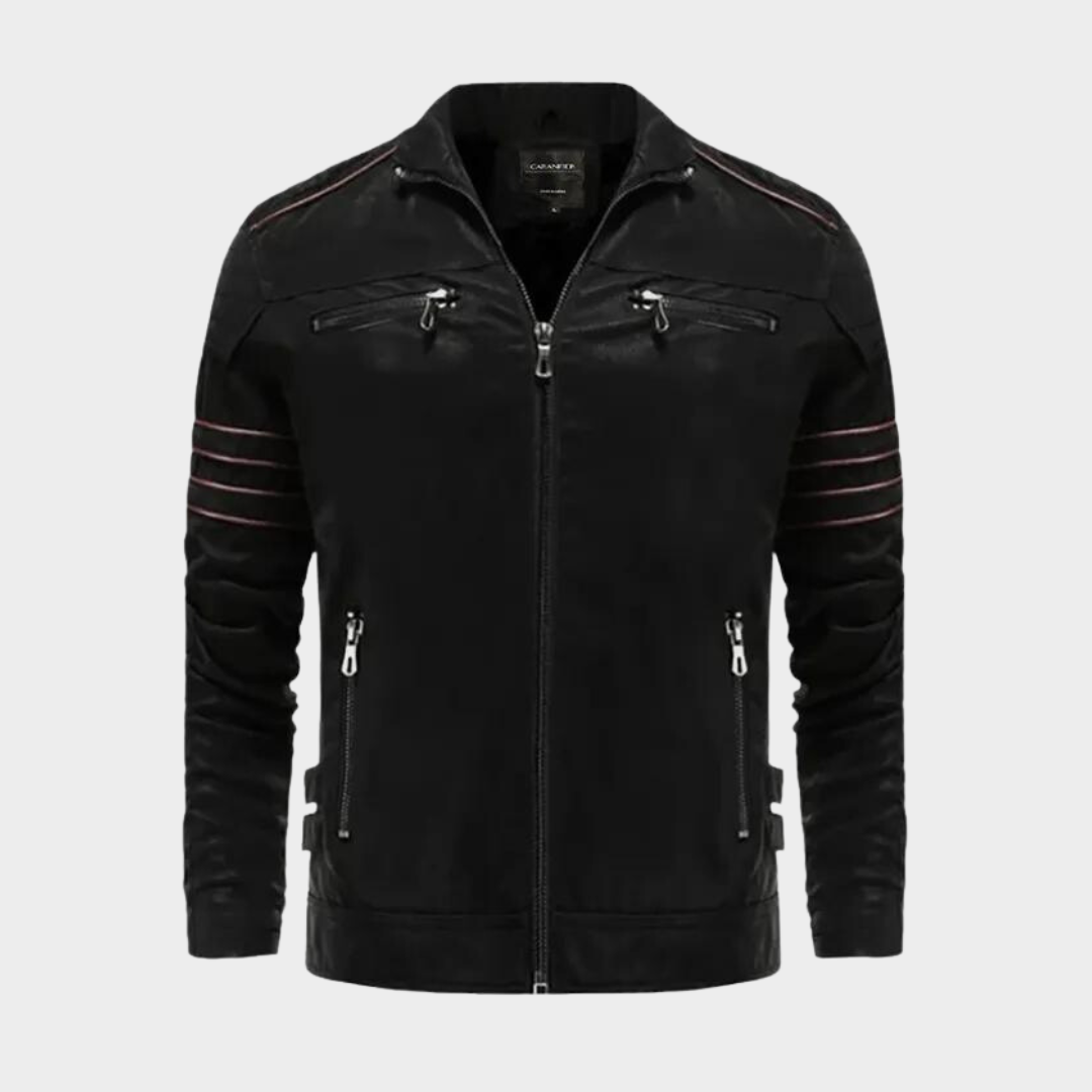 Wolverine Jacket - Zip-Up - Leather - Biker Jacket - Men's Jacket-Grace Aura