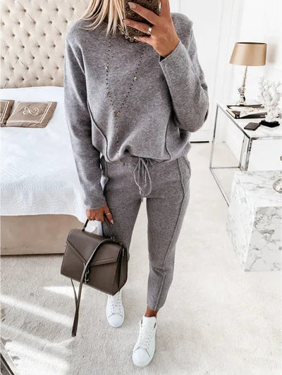 Women's Jogger Set - Loose Fit - Drawstring - Two-Piece Set - Sweatsuit-Grace Aura