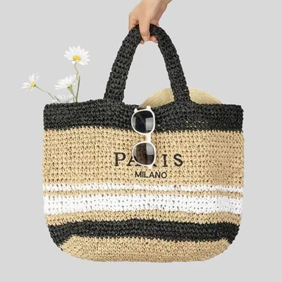 Woven Bag | Boho | Shopper | Straw Bag | Tote Bag -Grace Aura