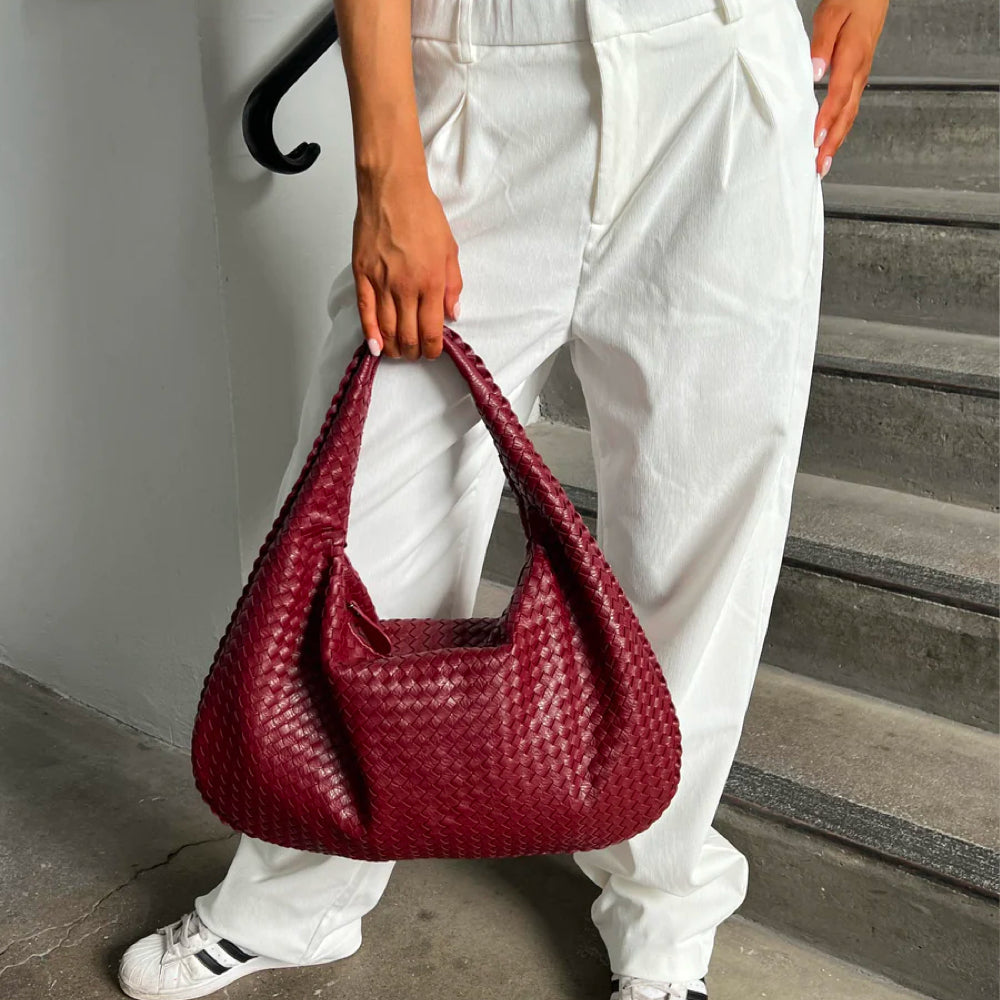 Woven Bag | Large | One Strap | Shoulder Bag | Handbag-Grace Aura